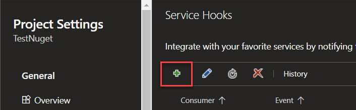Add service hook with existing service hooks